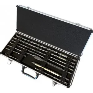 Makita D-42385 sada vrtáků a sekáčů SDS-Plus 10 ks v hliníkovém kufru