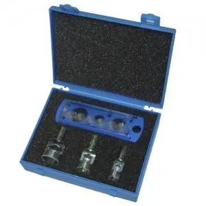 Makita P-66983 sada vrtáků s diamantovým zrnem na obklady a dlažby 15, 20, 25 mm,  přípravek na chlazení vodou, 4ks