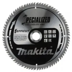 Makita B-67290 kotouč pilový dřevo Efficut 260x2.15x30mm 80Z = old B-67240=newE-29577