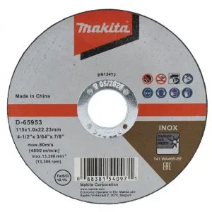 Makita D-65953 kotouč řezný nerez 115x1.0x22.23mm