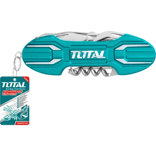 Nůž kapesní zavírací 15dílný, nerez TOTAL THMFK0156
