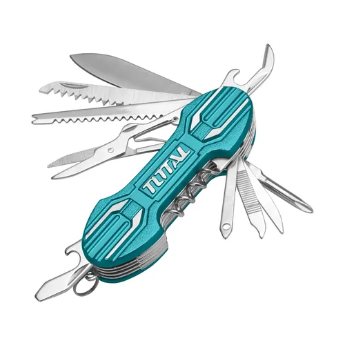 Nůž kapesní zavírací 15dílný, nerez TOTAL THMFK0156