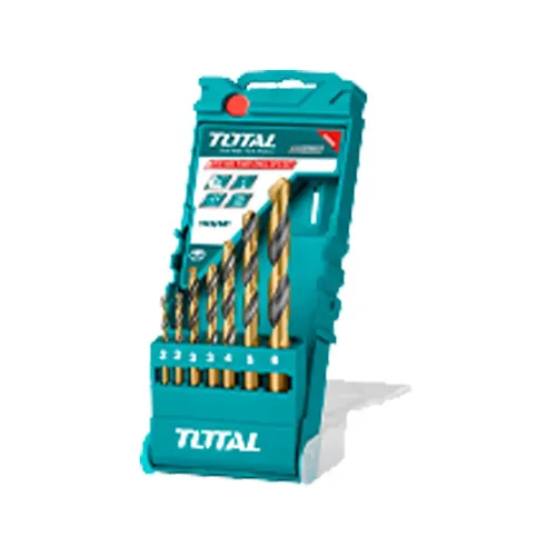 Vrtáky do kovu, hss, sada 7ks, industrial TOTAL TACSD0075