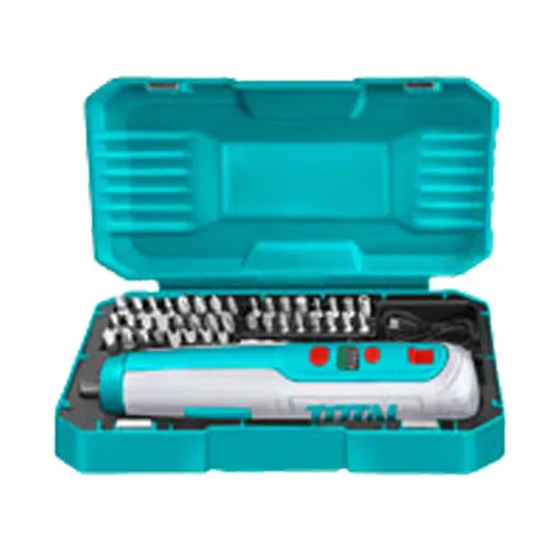 Šroubovák aku mini, 4v, usb nabíjení, sada bitů TOTAL TSDLI0403