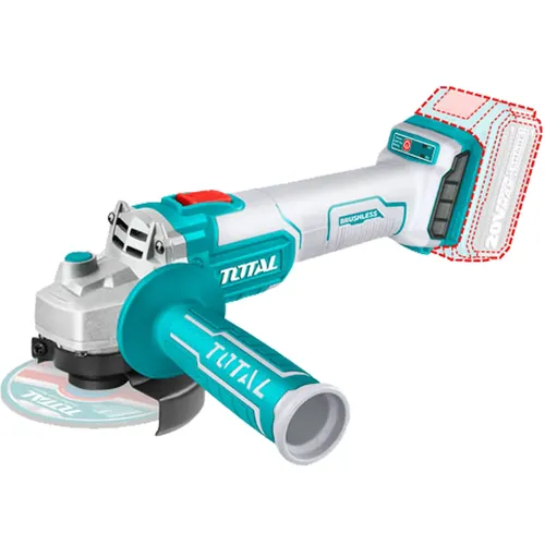 Bruska úhlová aku, 115mm, brushless, 20v li-ion, 2000mah, industrial, bez baterie a nabíječky TOTAL TAGLI201158