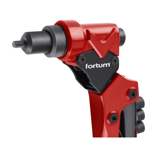 Kleště nýtovací s otočnou hlavou combo, pro nýt. matice m3-m6 a trhací nýty 2,4-4,8mm FORTUM 4770628