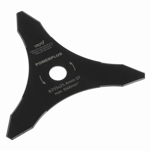 Žací nůž 255 x 25,4mm 3T pro křovinořezy Powerplus POWACG3041