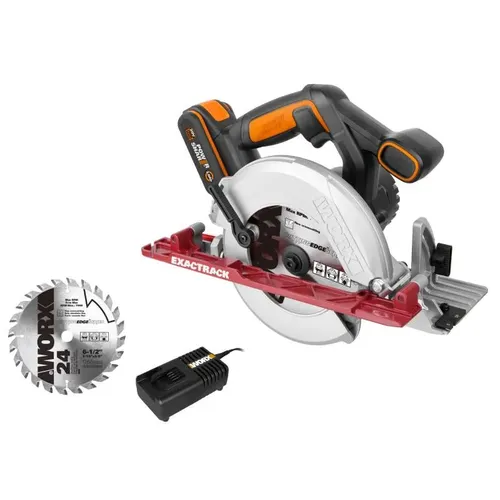Worx power tools WX530 - Aku okružní pila 20V, 165mm, 1x2.0Ah - Powershare