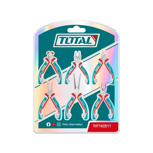 Kleště mini, sada 6ks TOTAL THT1K0511