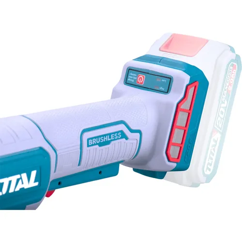 Bruska úhlová aku, 115mm, brushless, 20v li-ion, bez baterie a nabíječky TOTAL TAGLI211156