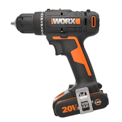Worx power tools WX100 - Aku vrtačka šroubovák 20V 30Nm 1x2Ah - Powershare