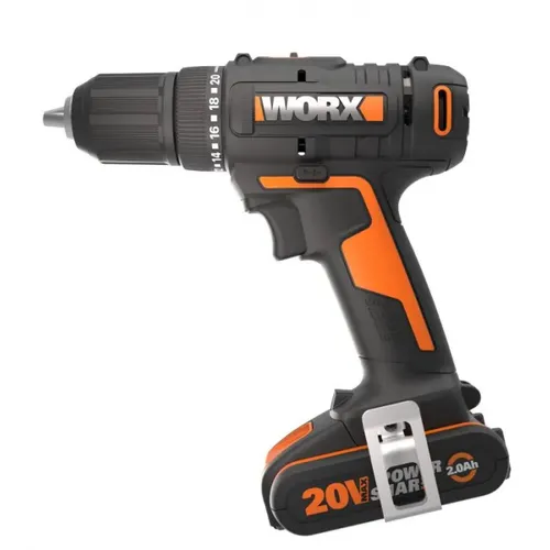 Worx power tools WX108 - Aku vrtačka šroubovák 20V 45Nm 2x2Ah - Powershare