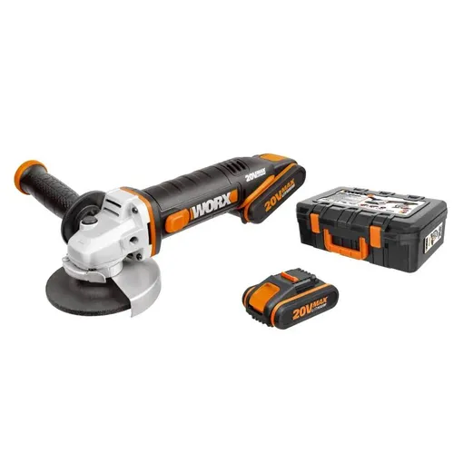 Worx power tools WX800 - Aku úhlová bruska 20V 115mm 2x2Ah - Powershare