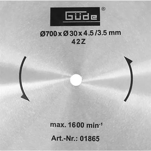 Pilový kotouč na dřevo HM 700x30x4,2 - 42Z Güde 1865