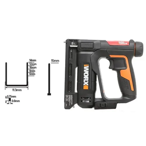Worx power tools WX843.9 - Aku sponkovací pistole 20V - bez akumulátoru - Powershare