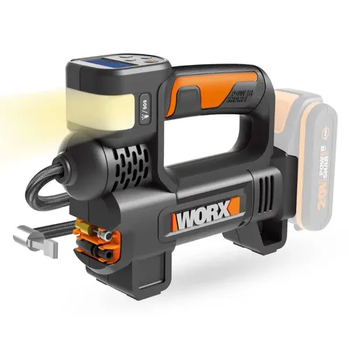 Worx power tools WX092.9 - Aku kompresor a lampa 20V  - bez akumulátoru - Powershare