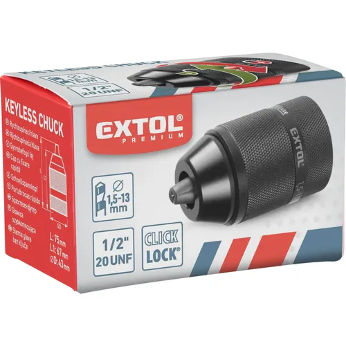 Hlava rychloupínací sklíčidlová, 1,5-13mm EXTOL PREMIUM 8898006
