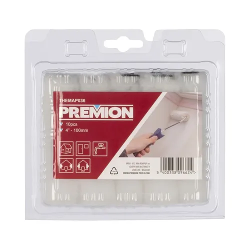 Váleček malířský polyester 100mm 10ks Premion THEMAP036