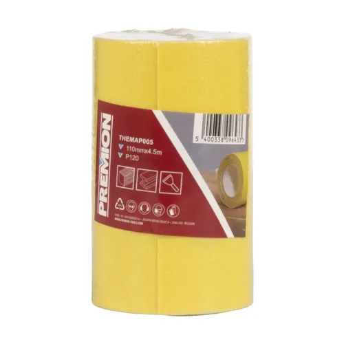 Role brusného papíru 4,5m x 110mm G120 Premion THEMAP005