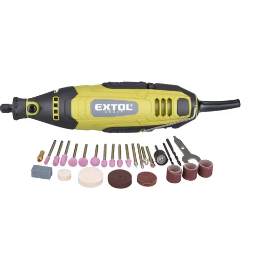 Bruska přímá, 40ks příslušenství, 135w EXTOL CRAFT 404112