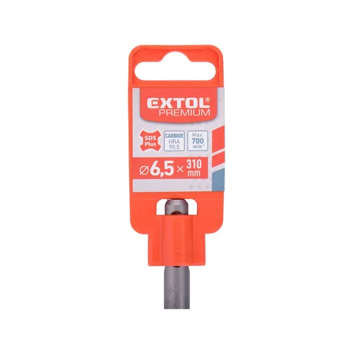 Vrták čtyřbřitý sds plus příklepový do betonu a zdiva, o 6,5x310mm, sk EXTOL PREMIUM 8801709