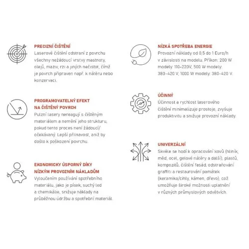 Proma industry LCS-2000CW - Laser stálý pro čištění povrchů 2000W