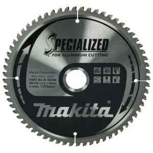 Makita B-33299 kotouč pilový hliník SPECIALIZED 216x2.2x30mm 64Z = old B-09628
