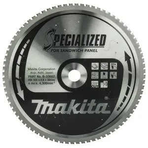 Makita B-33607 kotouč pilový sendvičové panely SPECIALIZED 355x2.6x30mm 80Z = old B-17697