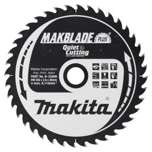 Makita B-33489 kotouč pilový dřevo MAKBLADEplus 250x2.8x30mm 40Z = old B-09818