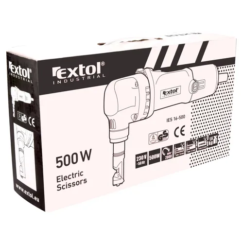 Zrušeno! nahrazeno výrobkem 8797206, nůžky na plech, prostřihovačky elektrické, 500w EXTOL INDUSTRIAL 8797205