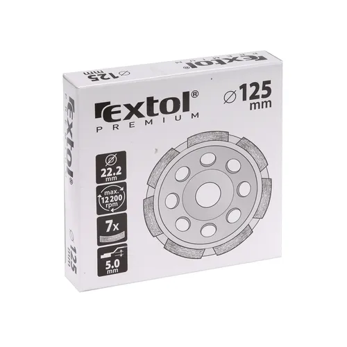 Zrušeno! nahrazeno výrobkem 8703113, kotouč diamantový brusný jednořadý, 150x22,2mm EXTOL PREMIUM 8803113