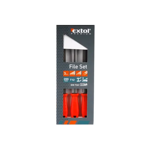 Zrušeno! nahrazeno výrobkem 8803610, pilníky, sada, 3ks, 200mm EXTOL PREMIUM 8803690