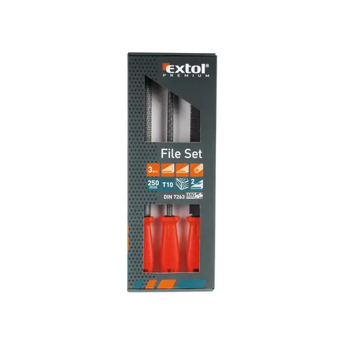 Zrušeno! nahrazeno výrobkem 8803757, rašple, sada 3ks, 250mm, 250mm EXTOL PREMIUM 8803790