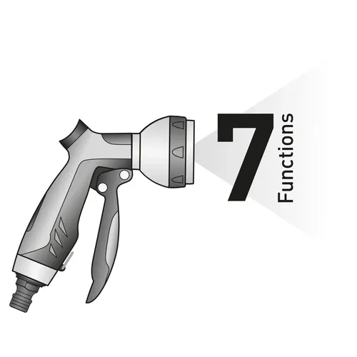 Zrušeno! nahrazeno výrobkem 8876452, postřikovač zahradní-sprcha s regulací, 7funkční EXTOL PREMIUM 8876456