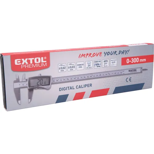 Zrušeno! nahrazeno výrobkem 8825224 měřítko posuvné digitální nerez, 0-300mm EXTOL PREMIUM 8825223