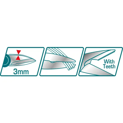 Elektrikářské nůžky, délka 160mm, industrial TOTAL THISS1601