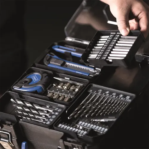 Scheppach C-DTB74/1-X 20 V IXES set aku vrtacího šroubováku a 74 ks příslušenství