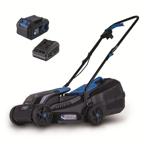 Scheppach BC-MP320-X-SET L 20 V IXES aku sekačka 3v1 + 4Ah baterie + nabíječka 2,4 A