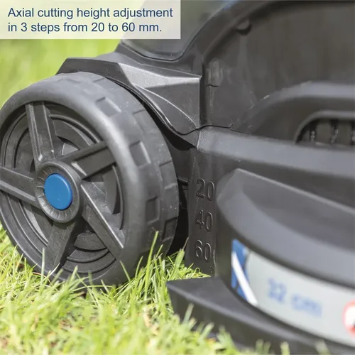 Scheppach BC-MP320-X-SET L 20 V IXES aku sekačka 3v1 + 4Ah baterie + nabíječka 2,4 A
