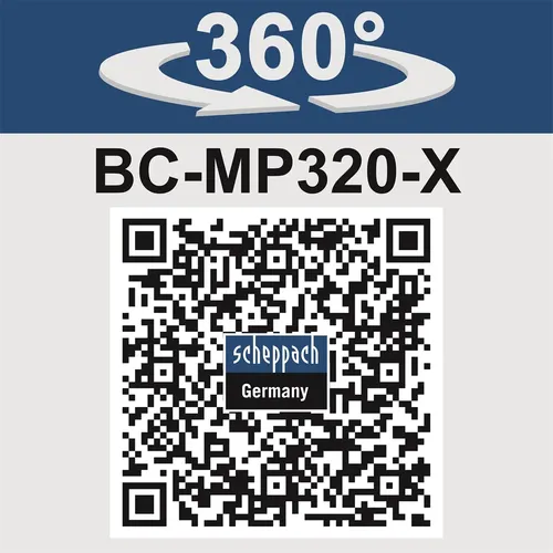Scheppach BC-MP320-X-SET L 20 V IXES aku sekačka 3v1 + 4Ah baterie + nabíječka 2,4 A