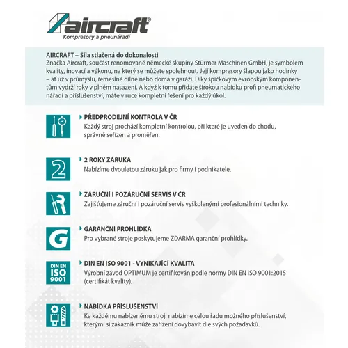 Pístový kompresor Airstar 401/50 E 2009413 Aircraft