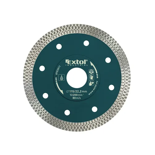 Zrušeno! nahrazeno výrobkem 8703045, kotouč diamantový řezný turbo thin cut, 230x22.2mm EXTOL INDUSTRIAL 8703015