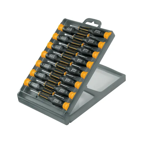 Zrušeno! nahrazeno výrobkem 4740802, šroubováky hodinářské, sada 15ks KITO 4800802