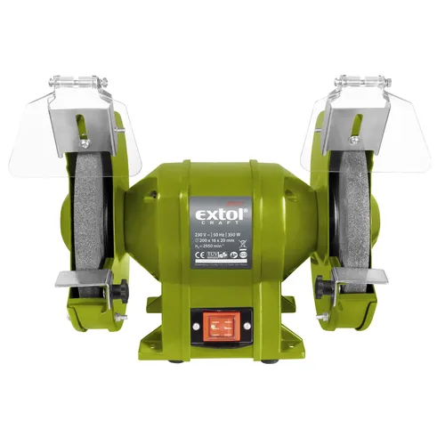 Zrušeno! nahrazeno výrobkem 410130, bruska stolní dvoukotoučová EXTOL CRAFT 410131