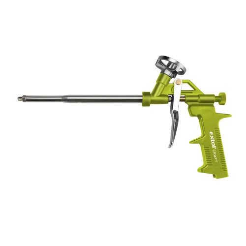 Zrušeno! nahrazeno výrobkem 85011, pistole na pu pěnu, s regulací průtoku, plastový rám EXTOL CRAFT 85010