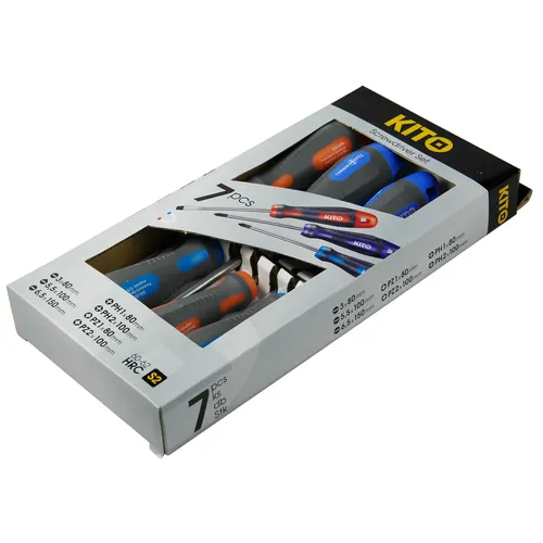 Zrušeno! nahrazeno výrobkem 4740930, šroubováky, sada 7 ks KITO 4800930