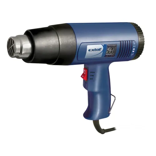 Zrušeno! nahrazeno výrobkem 8894802, pistole horkovzdušná s nastavitelnou teplotou EXTOL CRAFT 411025