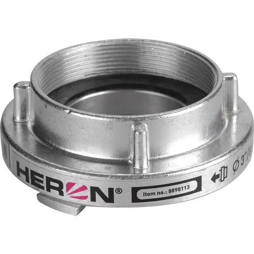 Zrušeno! nahrazeno výrobkem 8898112, spojka b75 pevná vnitřní závit g tlaková s těsněním, 3" (80mm) HERON 8898113