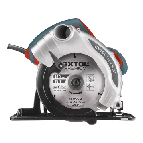 Zrušeno! nahrazeno výrobkem 8893005, pila kotoučová, 160mm, 1300w EXTOL PREMIUM 8893004
