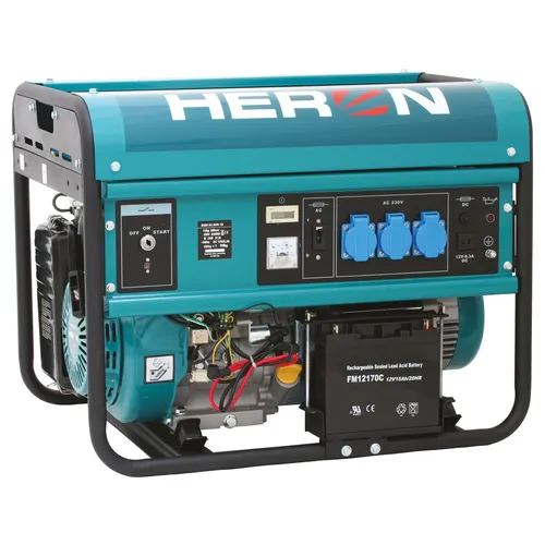 Zrušeno! nahrazeno výrobkem 8896415, elektrocentrála benzínová 13hp/5,5kw, pro svařování, elektrický start HERON 8896115